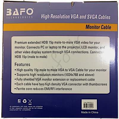 کابل VGA  30 متر بافو