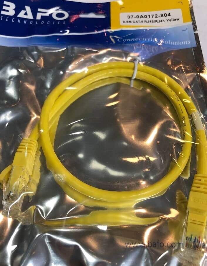 کابل شبکه 3 متری cat6 بافو | نمایندگی کابل بافو