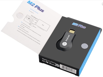 بهترین دانگل Anycast M2 اتصال تبلت،موبایل،لپ تاپ و کیس به صورت بی سیم به ویدیو پروژکنور و تلوزیون(مبدل wifi به HDMI(