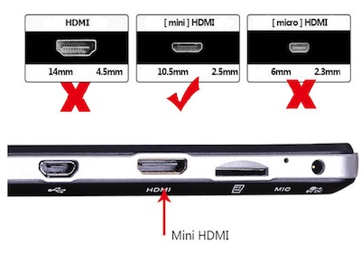 مبدل mini hdmi به vga با خروجی صدا جهت اتصال به ویدیو پروژکتور