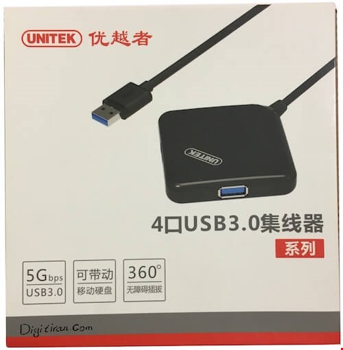 هاب ۴ پورت usb 3 یونیتک 3044 |  HUB USB3.0 UNITEK Y-3044 