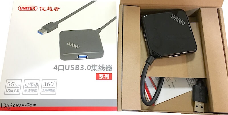 هاب usb 3 یونیتک ۴ پورت