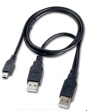 کابل USB2.0 HDD 2A+T | کابل ۵ پین به یو اس بی با برق کمکی