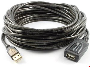 کابل افزایش طول یو اس بی  ۱۵ متری | کابل اکتیو ۱۵ متری USB