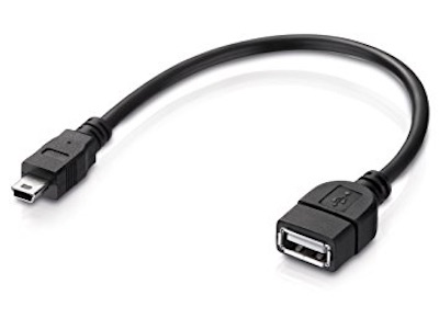 کابل OTG با سر Mini Usb