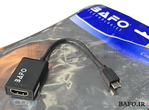 تبدیل MHL گوشی سامسونگ به HDMI بافو | مبدل MHL Micro USB To HDMI BF-2647