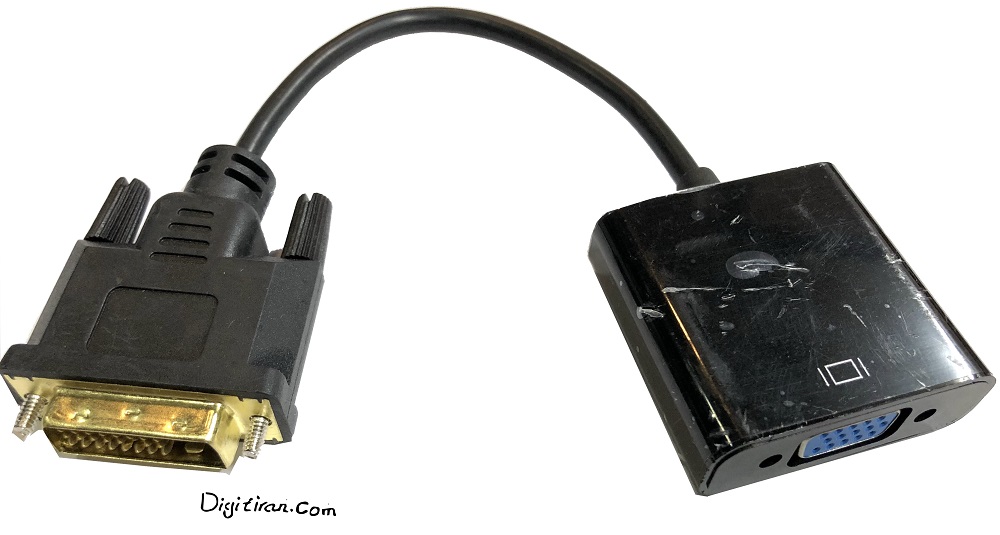  مشکل تبدیل dvi به vga     تبدیل vga به dvi                   تبدیل DVI-D به VGA مادگی 24 پین                 تبدیل dvi-d به vga                      دیجیت ایران 