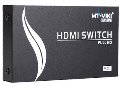  سوییچ 5 به 1 HDMI با قابلیت کنترل از راه دور و انتقال تصاویر 3 بعدی