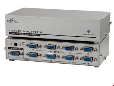 اسپلیتر 1 به 8 پورت VGA با آداپتور