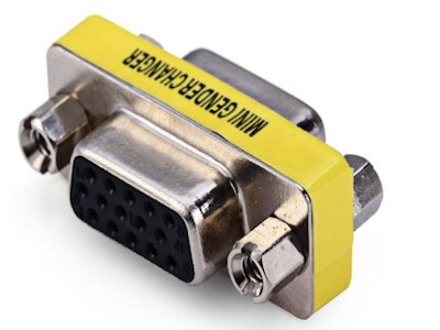 تبدیل دو سر مادگی VGA                قیمت تبدیل دو سر مادگی VGA              چنجر دو سر ماده ۱۵ پین VGA