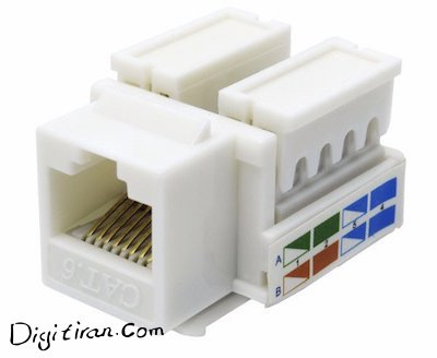 کیستون شبکه CAT 5               قیمت کیستون شبکه کت ۵                 خرید کیستون و باکس شبکه      