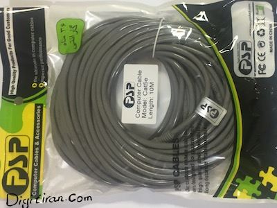  کابل شبکه پچ کرد ۱۰ متری ( patch cord cate۵ 10m )  برای اتصال بین مودم و کامپیوتر با قیمت مناسب 