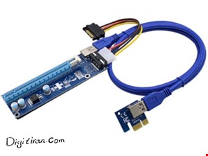 تبدیل PCI-E 1x به 16x با کابل USB 3.0 | رایزر گرافیک 