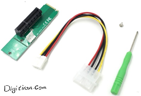 تبدیل پورت M2 مادربرد به اسلات pci