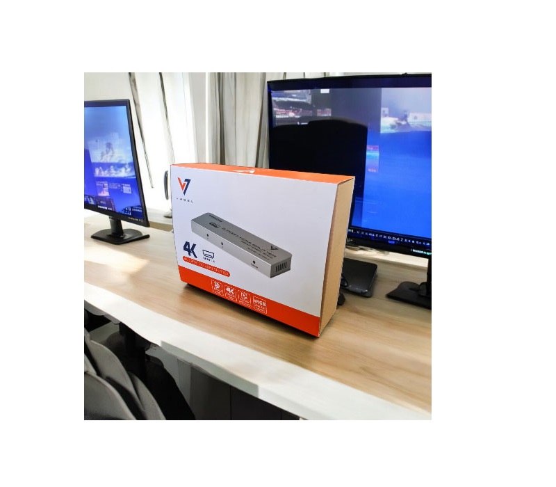  اسپلیتر دوپورت واصل                    بهترین قیمت اسپلیتر                  اسپلیتر 2 پورت                قیمت اسپلیتراچ دی ام ای                    SPLITTER HDMI V2.0 VASEL 