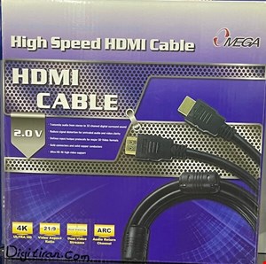 کابل اچ دی ام آی ۵ متر ورژن دو امگا | کابل HDMI 5M Ver2.0 Omega | کابل HDMI 5M 4K 60Hz امگا