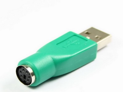 مبدل USB نری به PS2 ماده