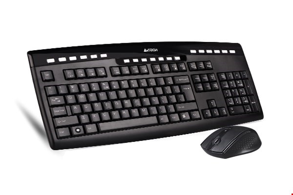 ماوس و کیبرد ای فورتک وایرلس مدل 9200F | کیبورد و موس بی سیم ایفورتک a4tech 9200f