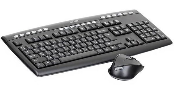  ماوس و کیبرد ای فورتک وایرلس مدل 9200Fکیبورد و موس بی سیم ایفورتک a4tech 9200f