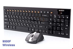 ماوس و کیبرد اسلیم ای فورتک مدل 9500 | کیبورد و موس بی سیم A4Tech 9500F
