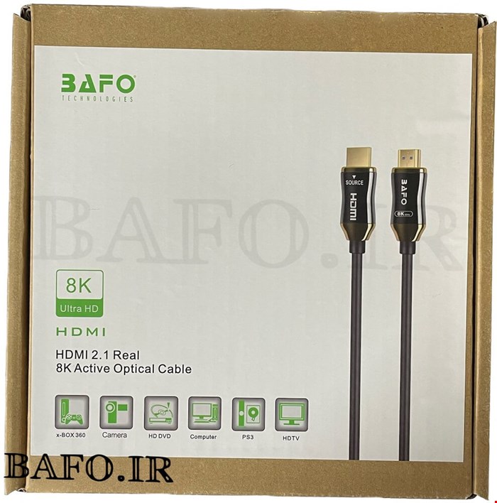 کابل HDMI 2.1 REAL 8K 30M  | اچ دی ام ای 30متر 8K بافو