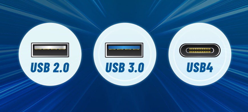 تفاوت USB3 و USB2 با USB4