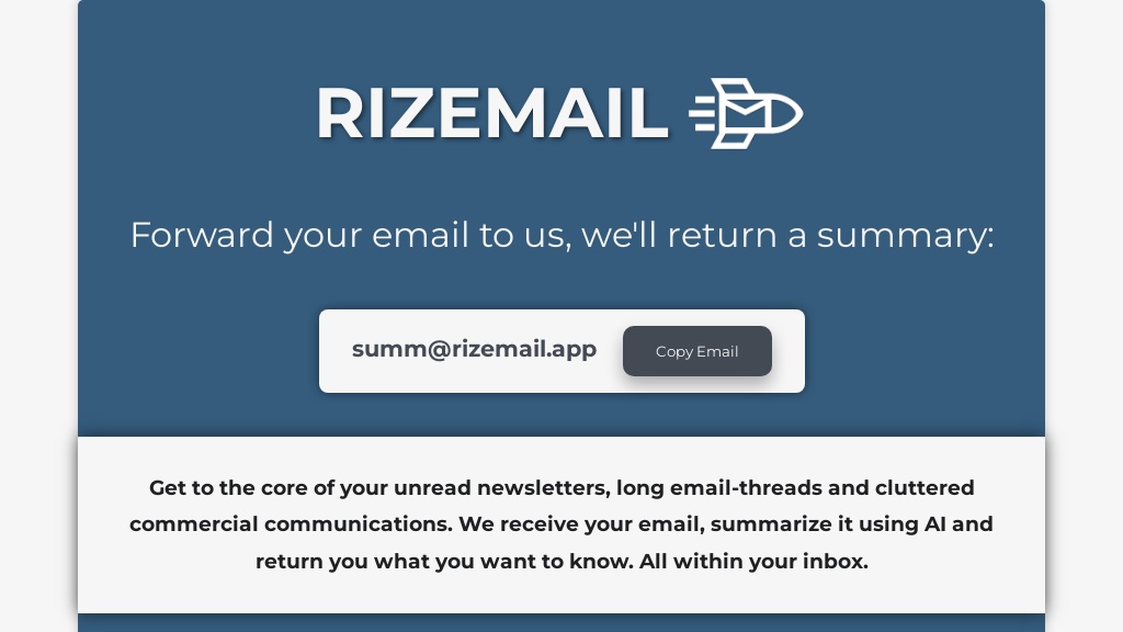هوش مصنوعی  rizemail.app